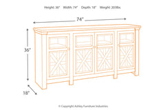 Bolanburg 74" TV Stand - W647-60