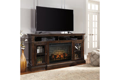 Roddinton 72" TV Stand with Electric Fireplace - W701W8