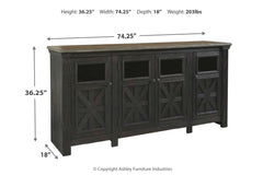 Tyler Creek 74" TV Stand - W736-68