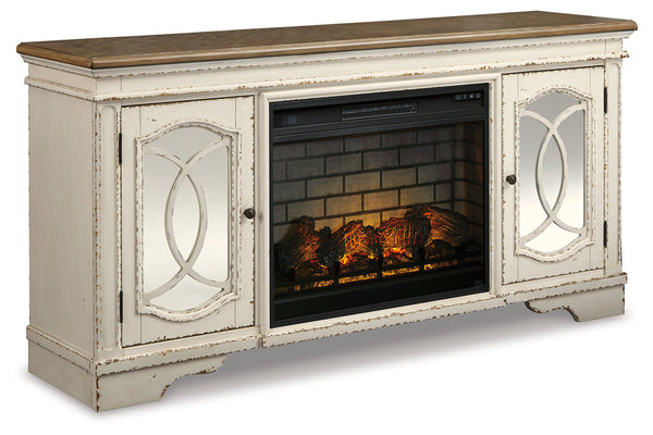 Realyn 74" TV Stand with Electric Fireplace - W743W2