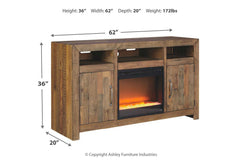 Sommerford 62" TV Stand with Electric Fireplace - W775W1