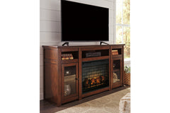 Harpan 72" TV Stand with Electric Fireplace - W797W2