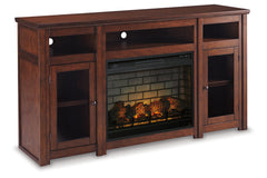 Harpan 72" TV Stand with Electric Fireplace - W797W2