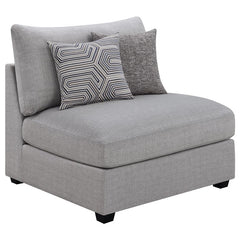 Cambria 6-piece Upholstered Modular Sectional Sofa Grey - 551511-S6A
