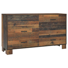 Sidney 6-drawer Dresser Rustic Pine - 223143