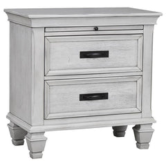 Franco 5-piece Eastern King Bedroom Set Distressed White - 205330KE-S5