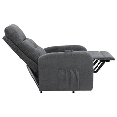 Howie Upholstered Power Lift Massage Chair Charcoal - 609403P