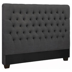 Chloe Upholstered Full Panel Headboard Charcoal - 300529FB1