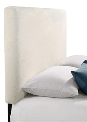 Gigi Upholstered Queen or Full Panel Headboard Ivory - 316031QF