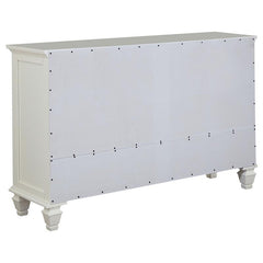 Sandy Beach 5-piece Eastern King Bedroom Set Cream White - 201301KE-S5