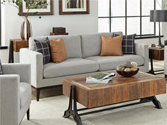 Apperson Upholstered Track Arm Sofa Light Grey - 508681