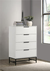 Sonora 4-drawer Bedroom Chest White - 224865