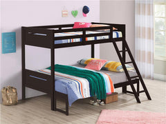 Littleton Wood Twin Over Full Bunk Bed Espresso - 405052BRN