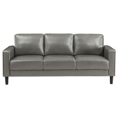 Ruth 2-piece Upholstered Track Arm Sofa Set Grey - 508365-S2