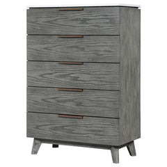 Nathan 5-drawer Bedroom Chest Grey - 224605