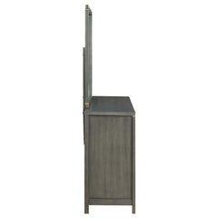 Kieran 6-drawer Dresser with Mirror Grey - 224743M