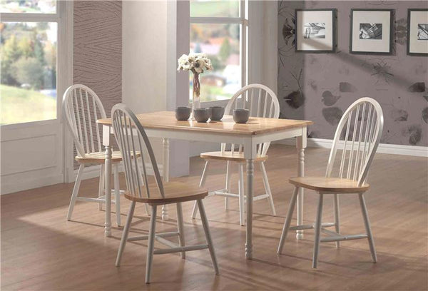Cinder Wood Dining Side Chair White (Set of 4) - 4129
