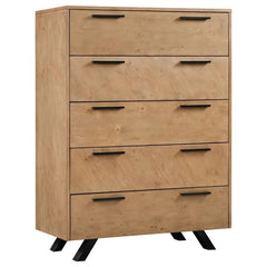 Taylor 5-drawer Bedroom Chest Light Honey Brown - 223425