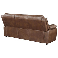 Ellington Upholstered Padded Arm Sofa Dark Brown - 508281