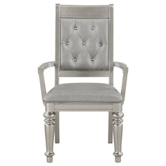 Bling Game Open Back Arm Chairs Metallic (Set of 2) - 106473