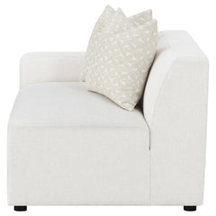 Freddie Upholstered LAF Chair Pearl - 551644LAF