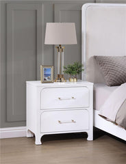 Anastasia 2-drawer Nightstand Pearl White - 224752