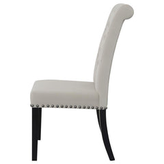 Alana Upholstered Tufted Side Chairs with Nailhead Trim (Set of 2) - 115182