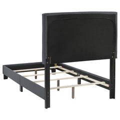 Mapes Upholstered Twin Panel Bed Grey - 305747T