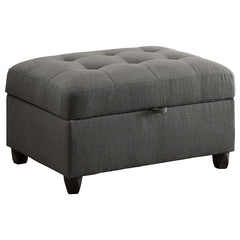Stonenesse Sectional Sofa with Storage Ottoman Set Grey - 500413-S2