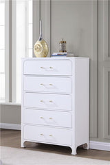Anastasia 5-drawer Bedroom Chest Pearl White - 224755