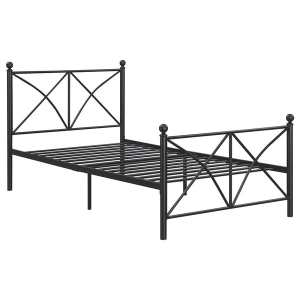 Hart Metal Full Open Frame Bed Matte Black - 422755F
