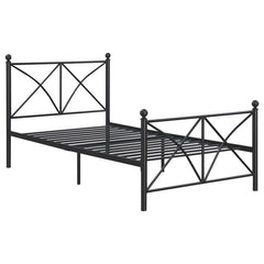 Hart Metal Full Open Frame Bed Matte Black - 422755F