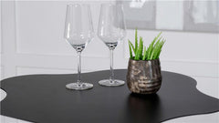 Keanu Pedestal Cloud-Shaped Top Bar Table Black - 182230