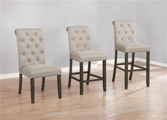 Balboa Tufted Back Side Chairs Rustic Brown and Beige (Set of 2) - 193162