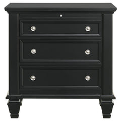Sandy Beach 5-piece Eastern King Bedroom Set Black - 201321KE-S5