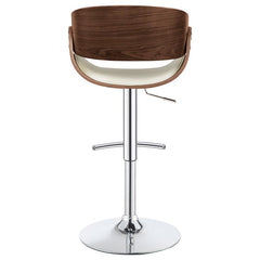 Dana Adjustable Bar Stool Ecru and Chrome - 104966