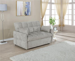 Cotswold Upholstered Convertible Sleeper Sofa Bed Light Grey - 508307