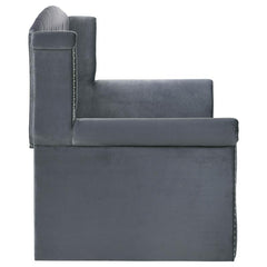 Scarlett Upholstered Twin Daybed with Trundle Grey - 300641