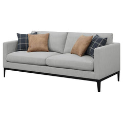 Apperson Upholstered Track Arm Sofa Light Grey - 508681