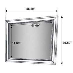 Miranda Rectangular Dresser Mirror Black - 206364