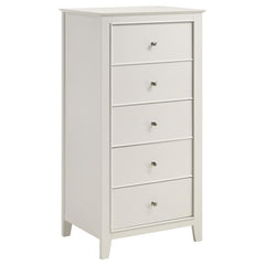 Selena 5-piece Full Bedroom Set Cream White - 400239F-S5