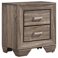Kauffman 4-piece Queen Bedroom Set Washed Taupe - 204191Q-S4