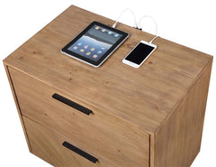 Taylor 2-drawer Nightstand Light Honey Brown - 223422