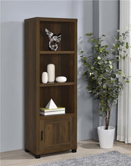 Sachin 3-shelf Engineered Wood Media Tower Dark Pine - 707736