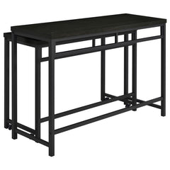 Hawes 4-piece Multipurpose Counter Height Table Set Black - 182724