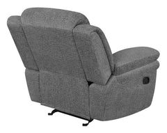 Bahrain Upholstered Glider Recliner Charcoal - 609543