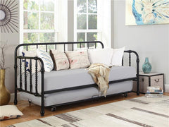 Marina Metal Twin Daybed with Trundle Black - 300765