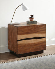 Winslow 2-drawer Nightstand Smokey Walnut - 223252