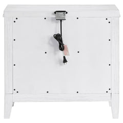 Marielle 2-drawer Nightstand Bedside Table Distressed White - 224842