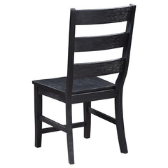 Newport 6-piece Rectangular Trestle Table Dining Set witih Bench Black - 108141-S6
